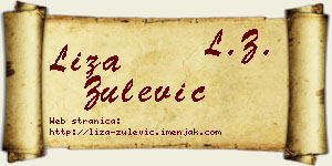 Liza Zulević vizit kartica